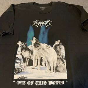 ALLSAINTS Mens short sleeve graphic Tshirt.  Size Large.